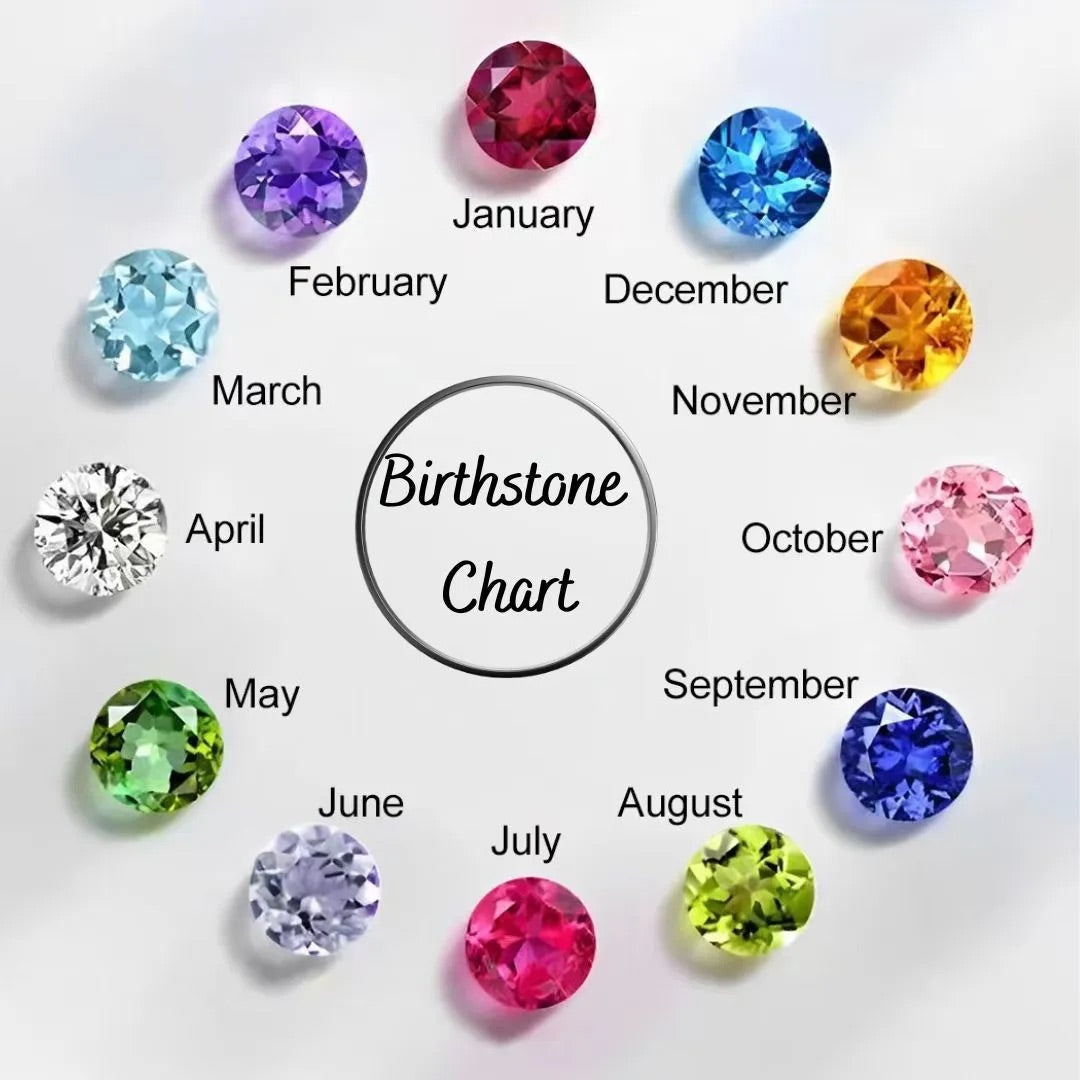 FÜR DIE LIEBE - ICH LIEBE DICH BIS IN DIE UNENDLICHKEIT UND DARÜBER HINAUS DOPPELTES HERZARMBAND MIT GEBURTSSTEIN