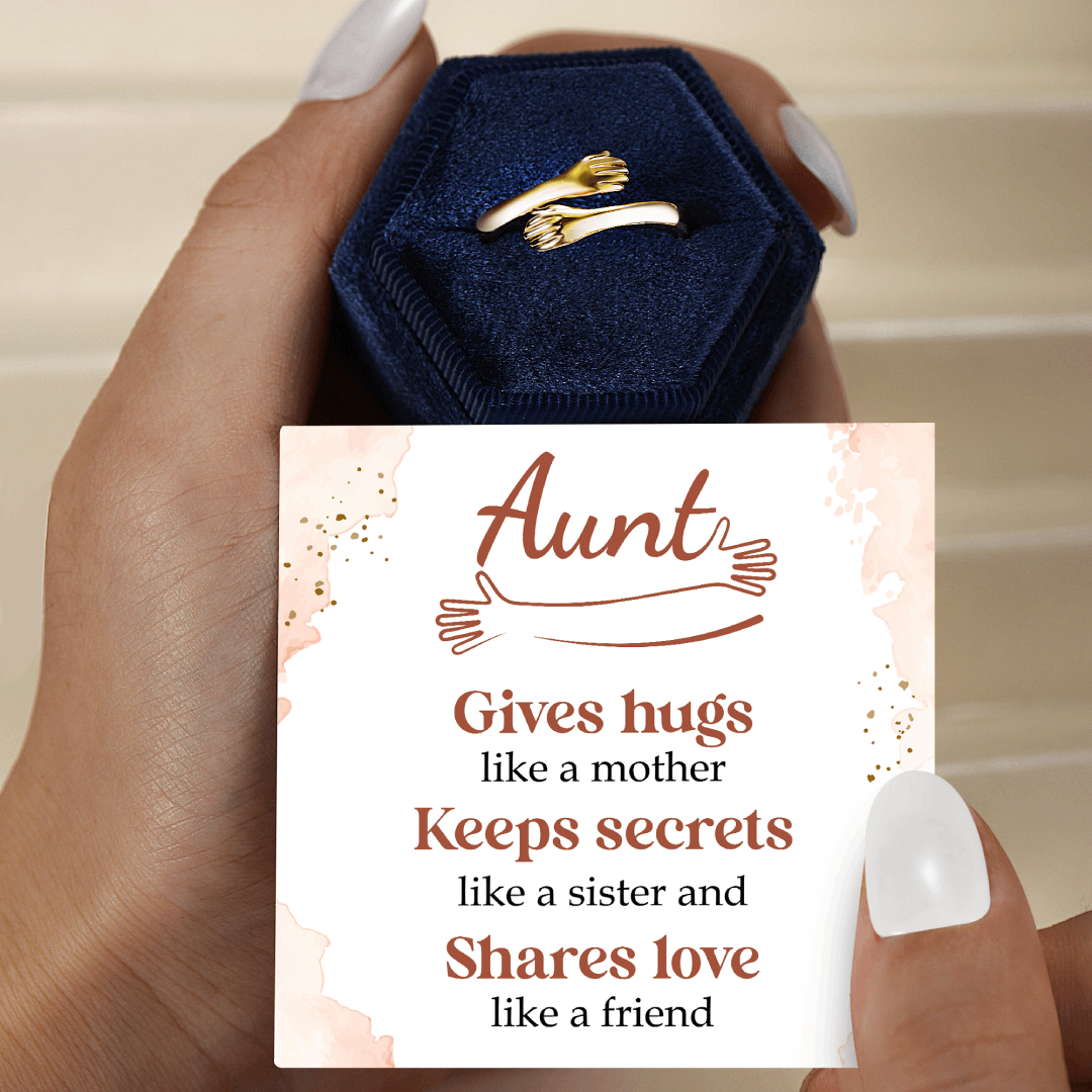 The Love Between Aunt & Niece is Forever Hug Ring