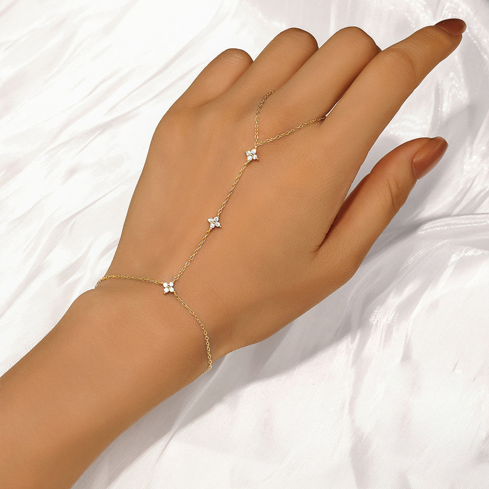 Lucky Clover Bracelet Set – Sterling Silver
