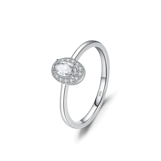 Zodiac Classic Oval S925 Sterling Silver Ring
