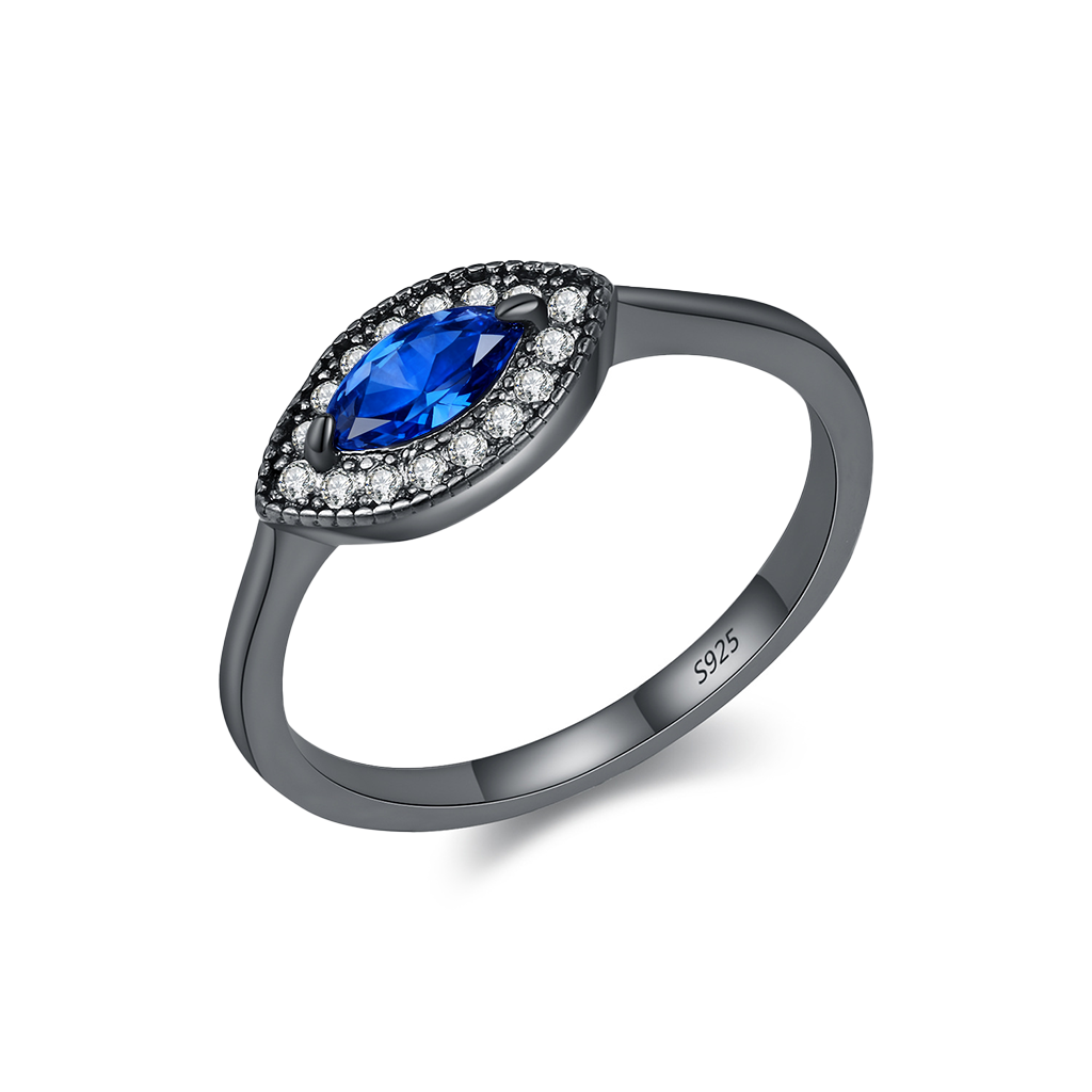 Zodiac Marquise Halo Ring | S925 Sterling Silver