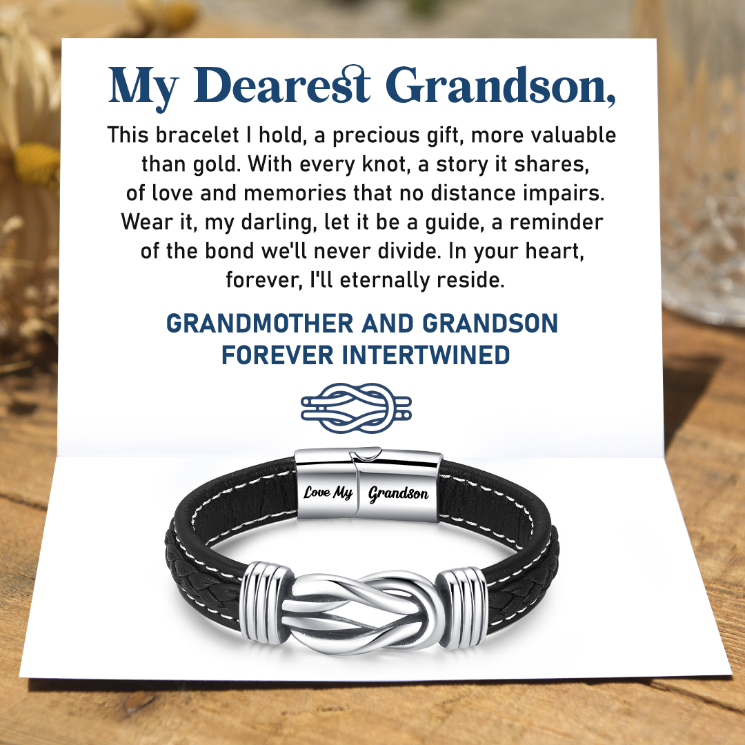 Grandmother & Grandson “Forever Intertwined” Linked Bracelet