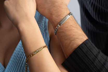 Personalized Couple Bracelets Set-Valentine's Day Or Birthday Gift For Her Him