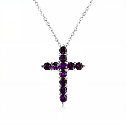 Shining Zodiac Silver Cross Pendant