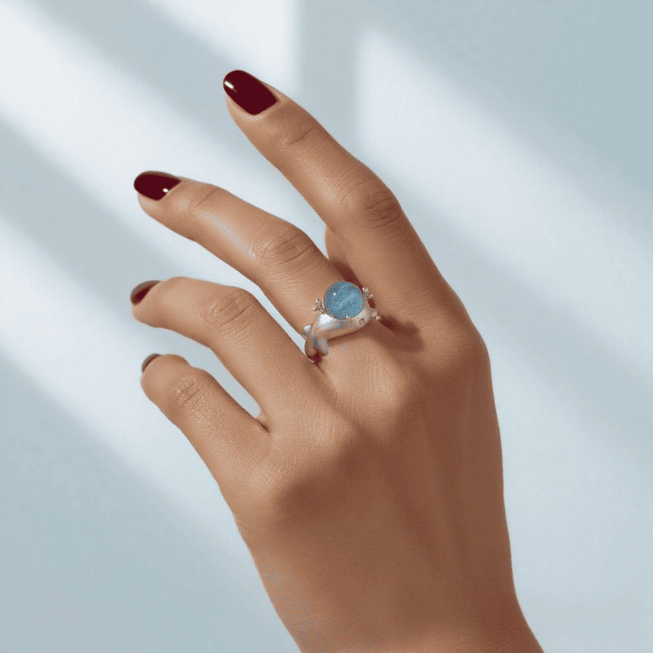 S925 Sterling Silver Dolphin Ring