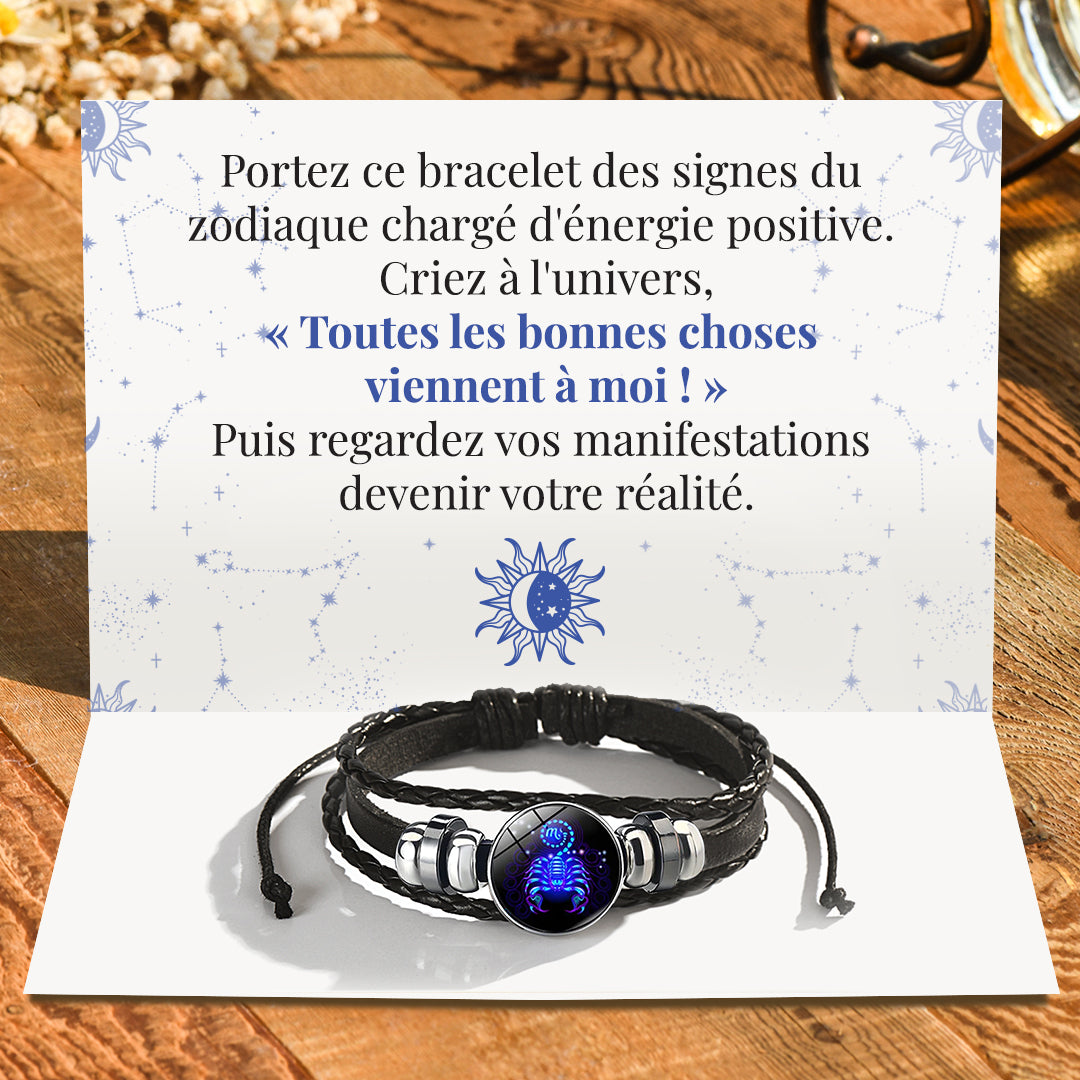 Bracelet d'esprit des signes du zodiaque