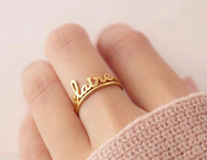 Anillo con nombre apilable - Charlotte Font