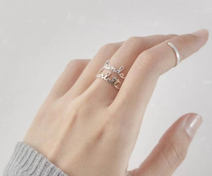 Anillo con nombre apilable - Charlotte Font