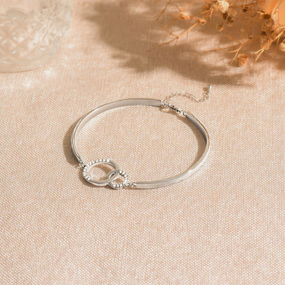 Pulsera circular madre e hija unidas para siempre