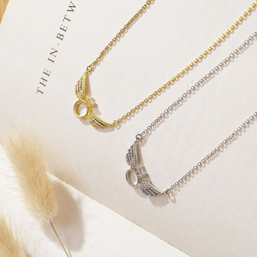 Always By Your Side Angel Wing Necklace