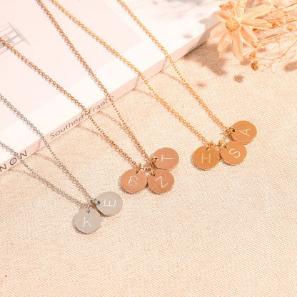 To My Daughter, Love You Forever Personalized Disc Necklace