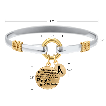 Straighten Your Crown - Two Tone Charm Bracelet