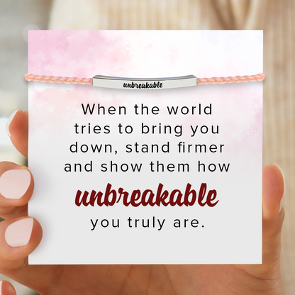 Unbreakable Motivational Tube Bracelet