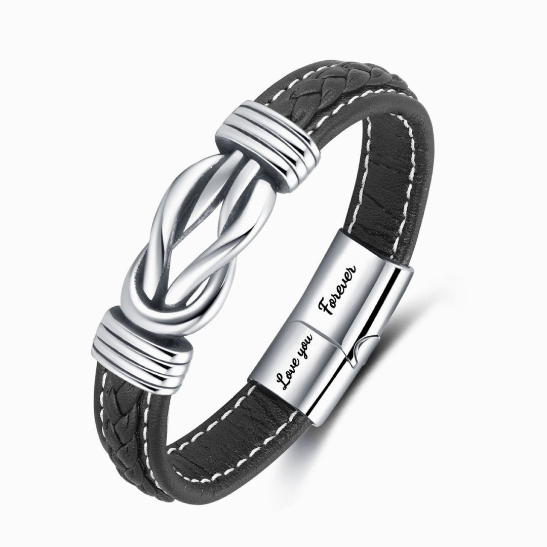 Grandmother & Grandson “A Link That Can Never Be Undone” Forever Linked Bracelet