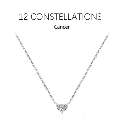 Zodiac Heart 925 Silver Necklace