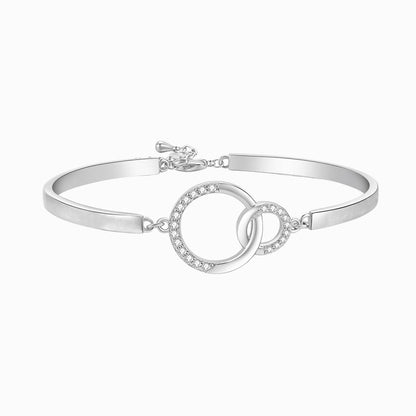 Pulsera circular madre e hija unidas para siempre