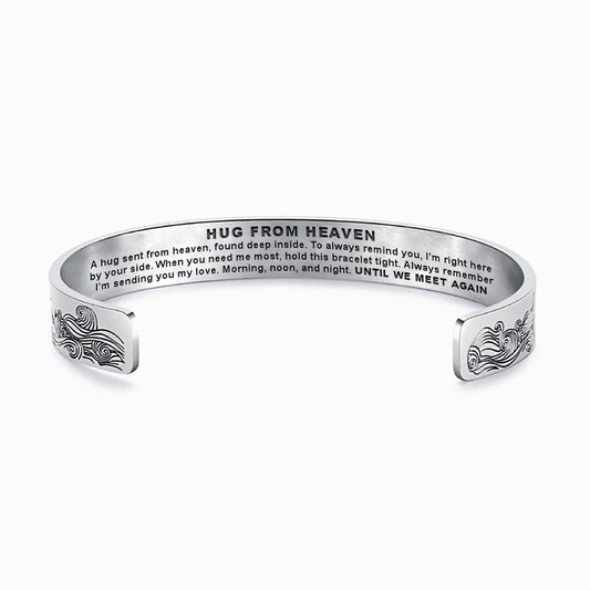 Hug From Heaven Wide Cuff Memorial Bracelet