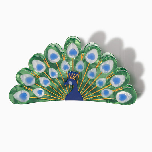 Open-Tail Peacock Animals Hair Claw Beauty Gift