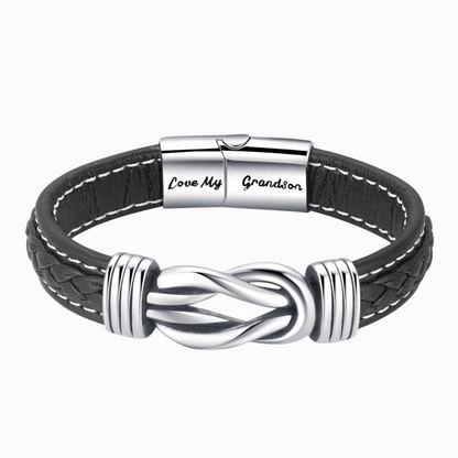 To My Grandson, I Will Always Be With You Linked Bracelet