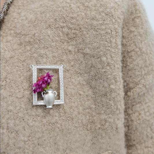 Petals in a Frame Brooch