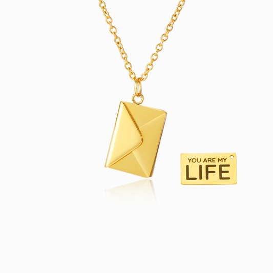 Personalized Love Letter Envelope Necklace