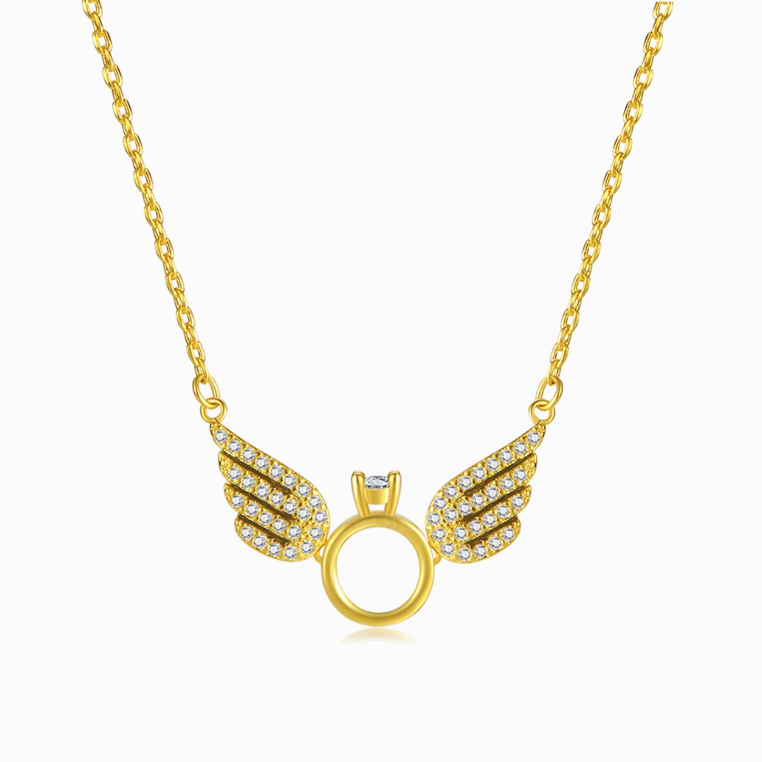 Always By Your Side Angel Wing Necklace