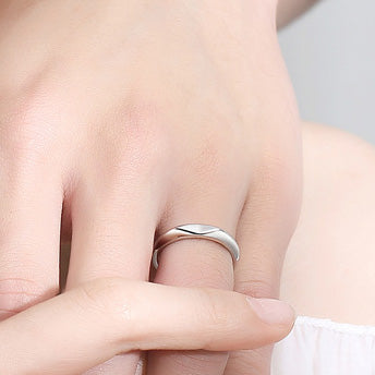 Couple Ring Design S925 Sterling Silver