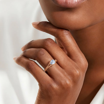 Tear of Light Healing Ring-18K Gold Plated Silver