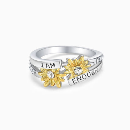 Anillo Girasoles “SOY BASTANTE”