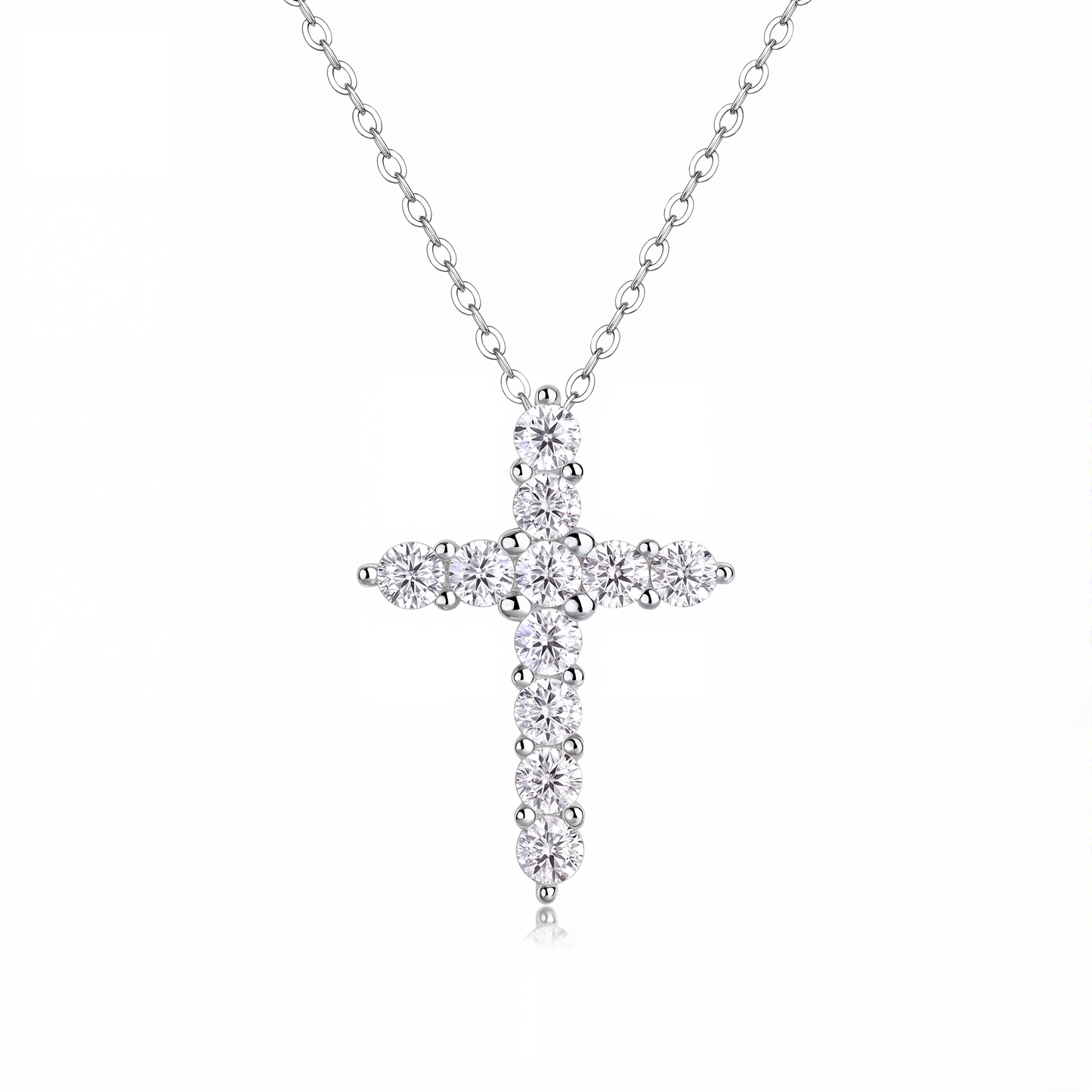 Shining Zodiac Silver Cross Pendant