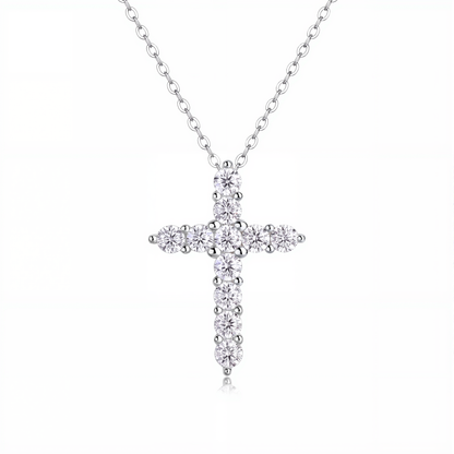 Shining Zodiac Silver Cross Pendant