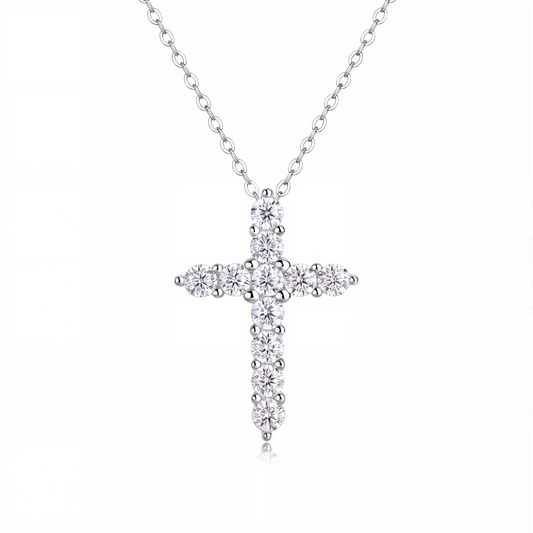 Shining Zodiac Silver Cross Pendant