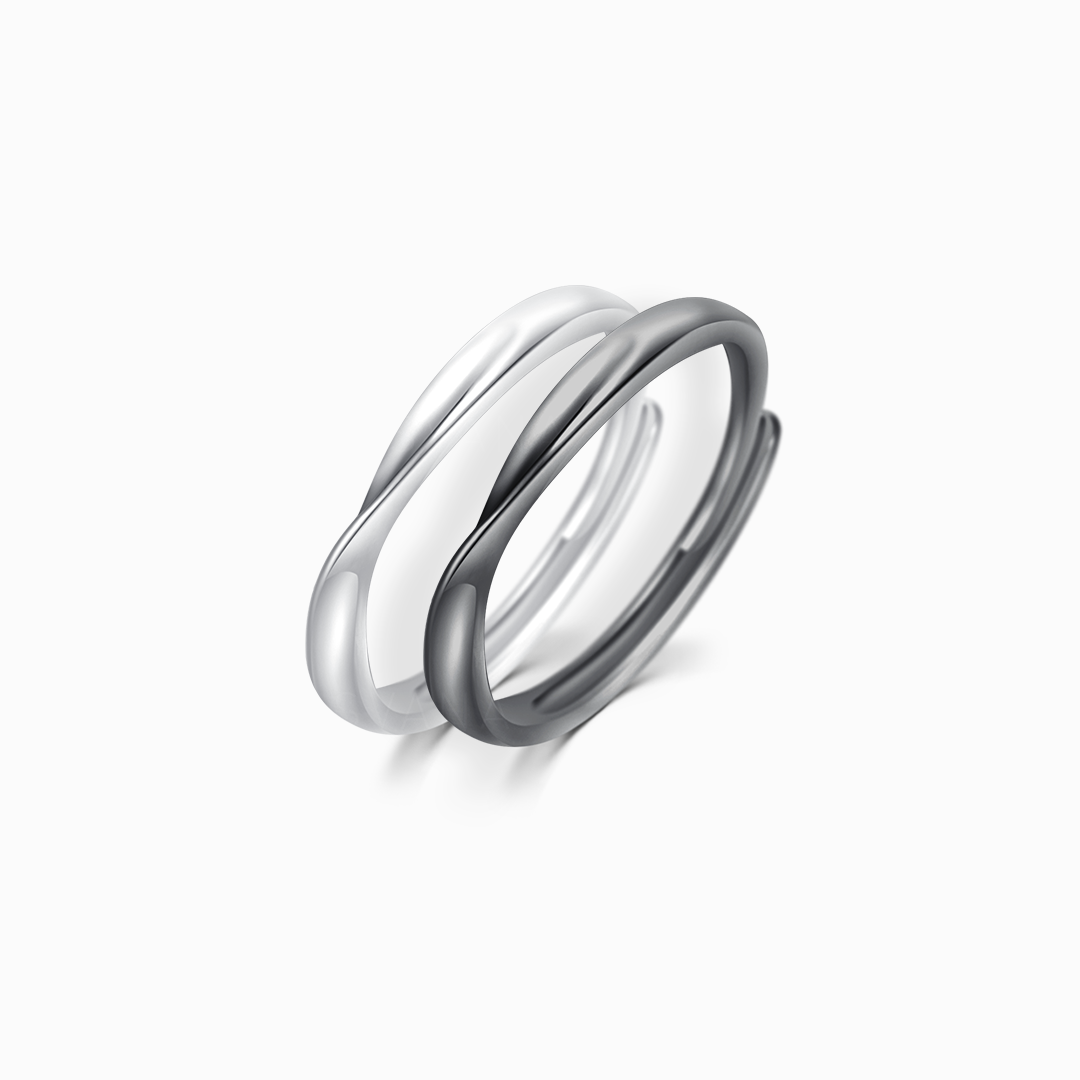 Eternity Promise Mobius Couple Ring