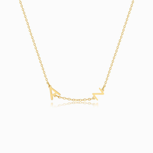 Personalized Sideway Initial Necklace