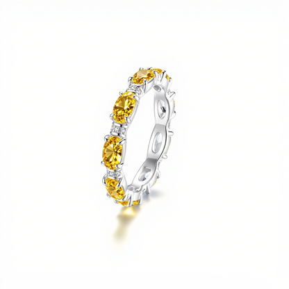 18K Gold Birthstone Zodiac Energy Ring
