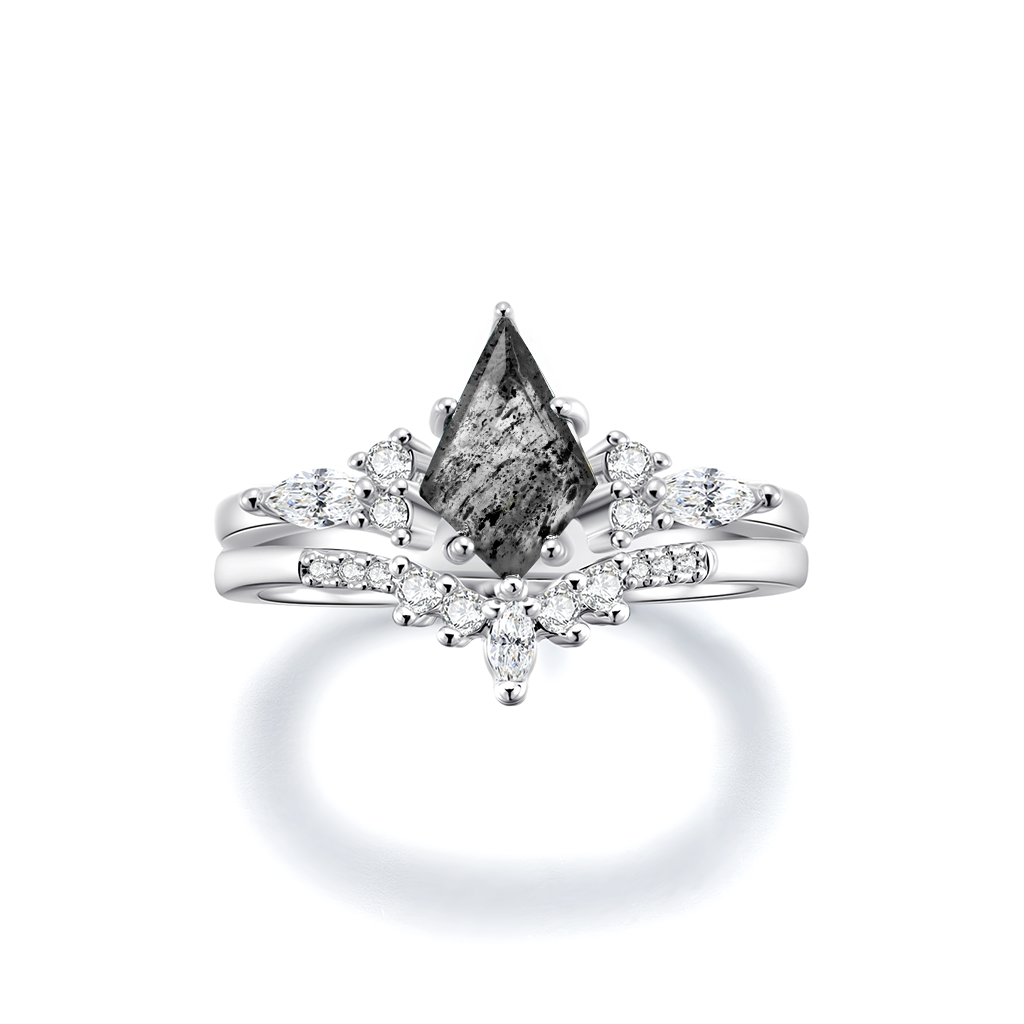 GREEN MOSS AGATE RING- STERLING SILVER