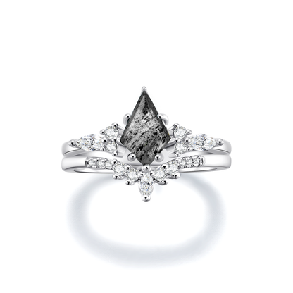 GREEN MOSS AGATE RING- STERLING SILVER