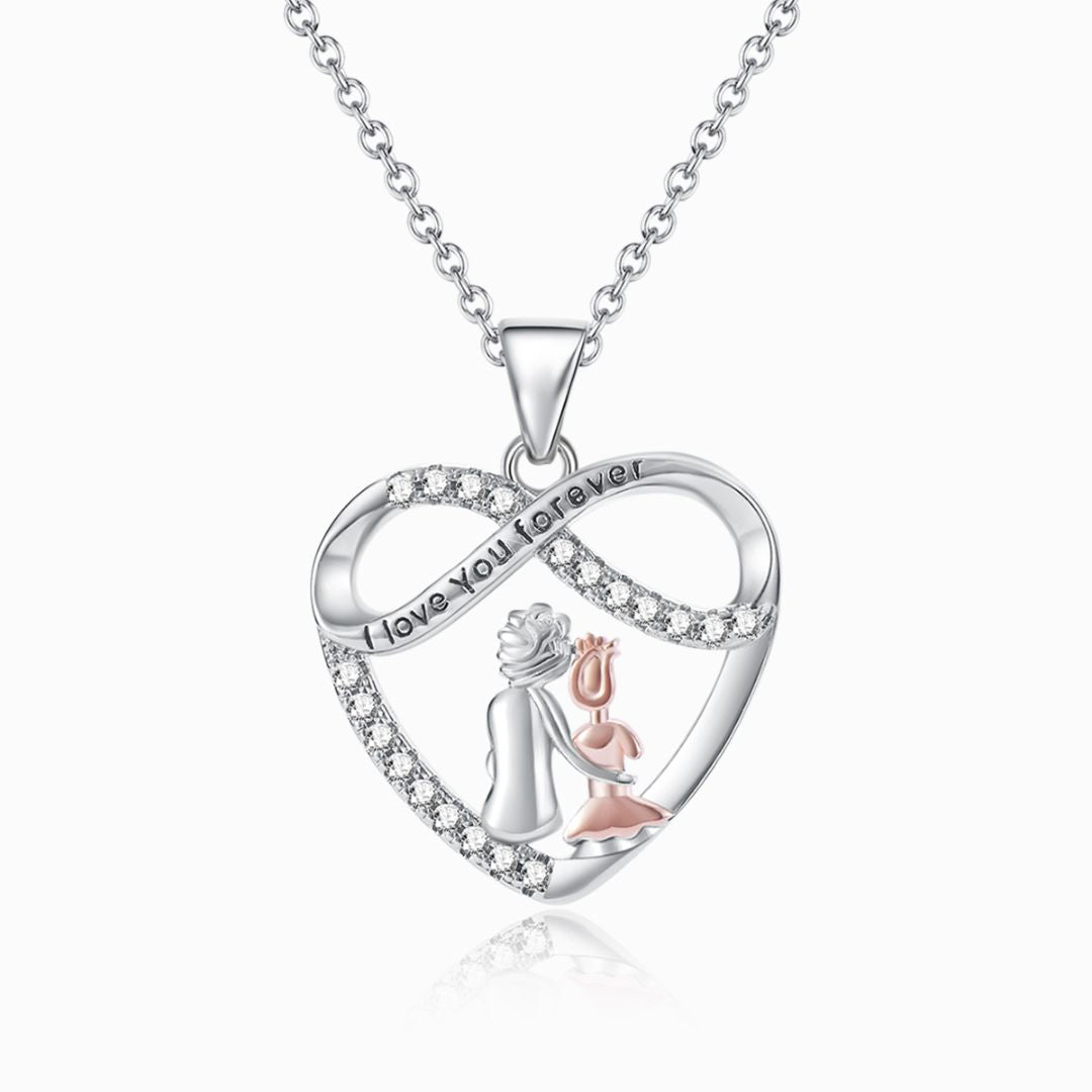 To My Granddaughter, You Will Always Have Me Heart Necklace