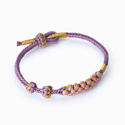 A mi nieta, mantenme en tu corazón pulsera con nudo morado