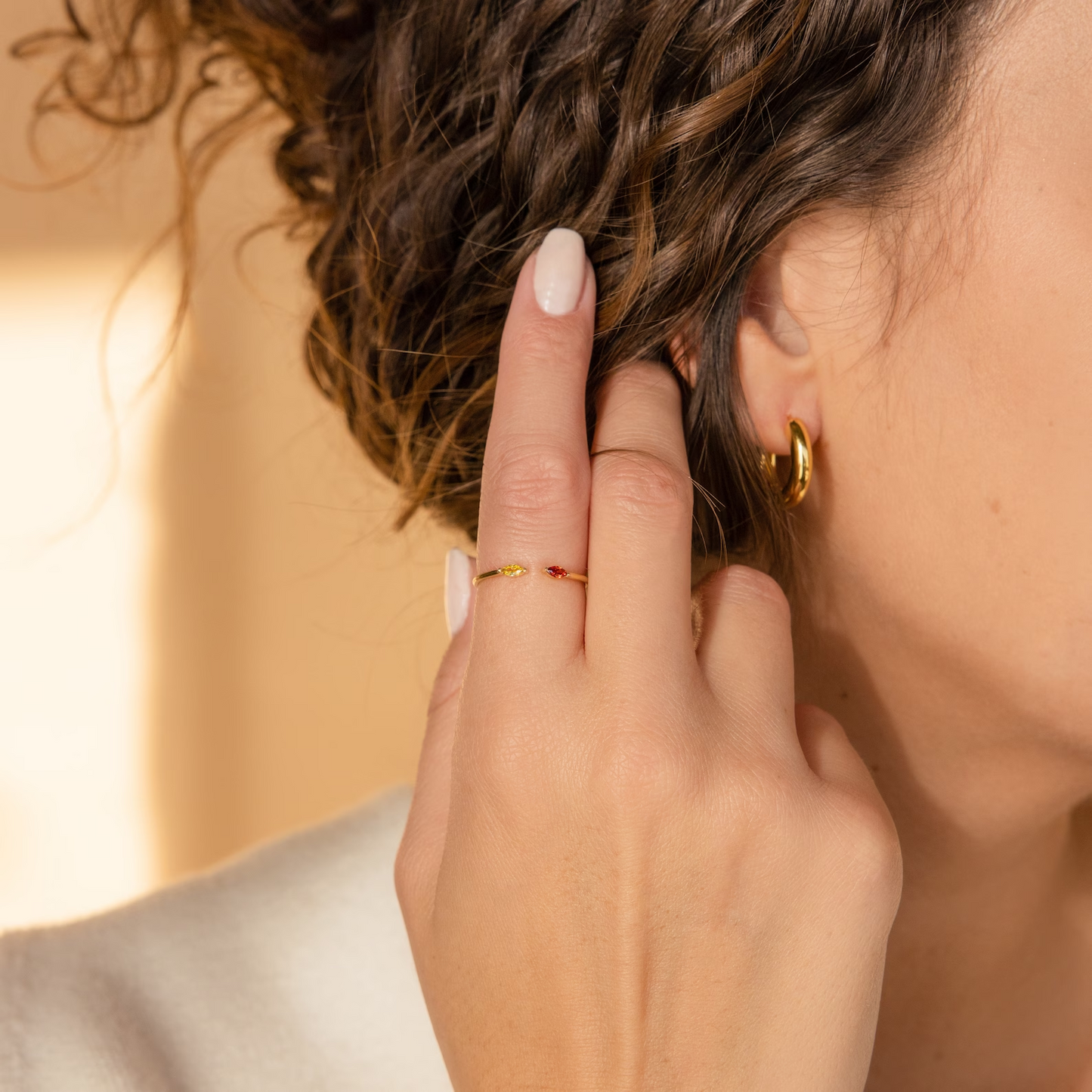 Joyería personalizada con piedra de nacimiento • Anillo para mejor amiga • Regalo perfecto para mamá