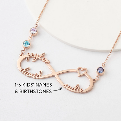 Regalo personalizado para abuela, collar de abuela con piedra de nacimiento, joyería de Nana