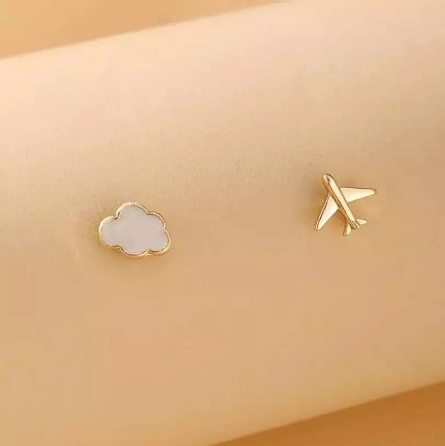 Cloud Airplane Stud Earrings Cute Earings Gift for Move Away friends Mothers Day gift