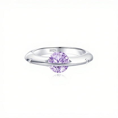 18K Gold Zodiac Lucky Color Rotatable S925 Ring