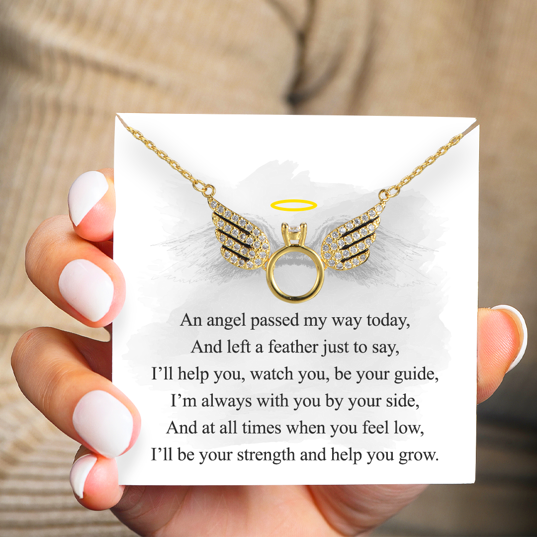 Always By Your Side Angel Wing Necklace