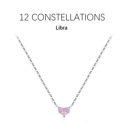 Zodiac Heart 925 Silver Necklace