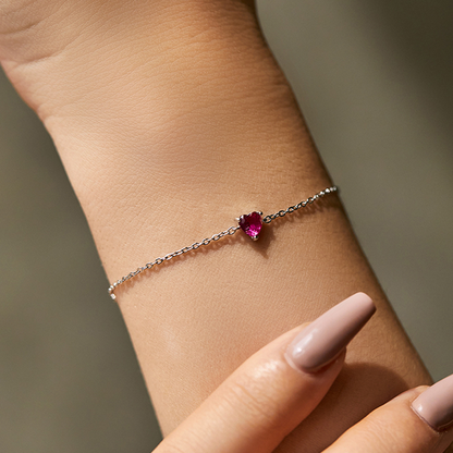 Zodiac Heart Bracelet – S925 Silver