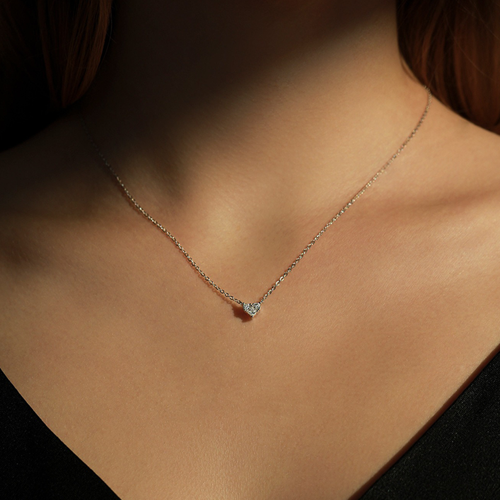 Zodiac Heart 925 Silver Necklace