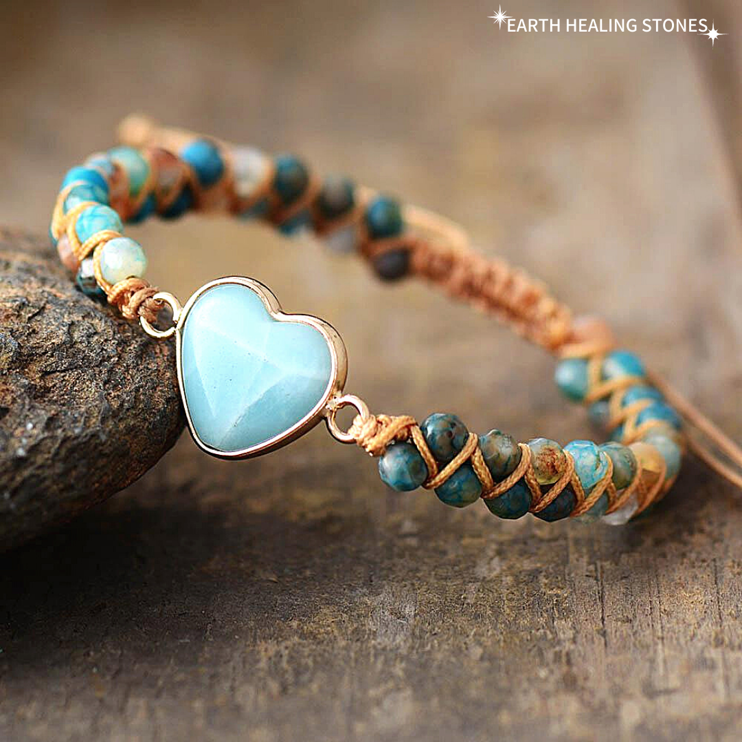 From the Heart Amazonite Bracelet Free Shipping