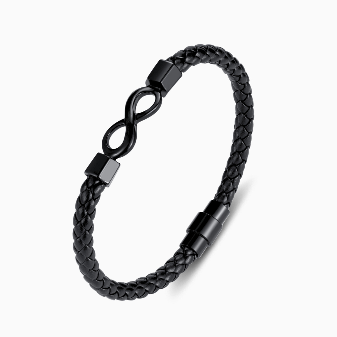 Para mi hombre, te amo más pulsera de cuero infinita