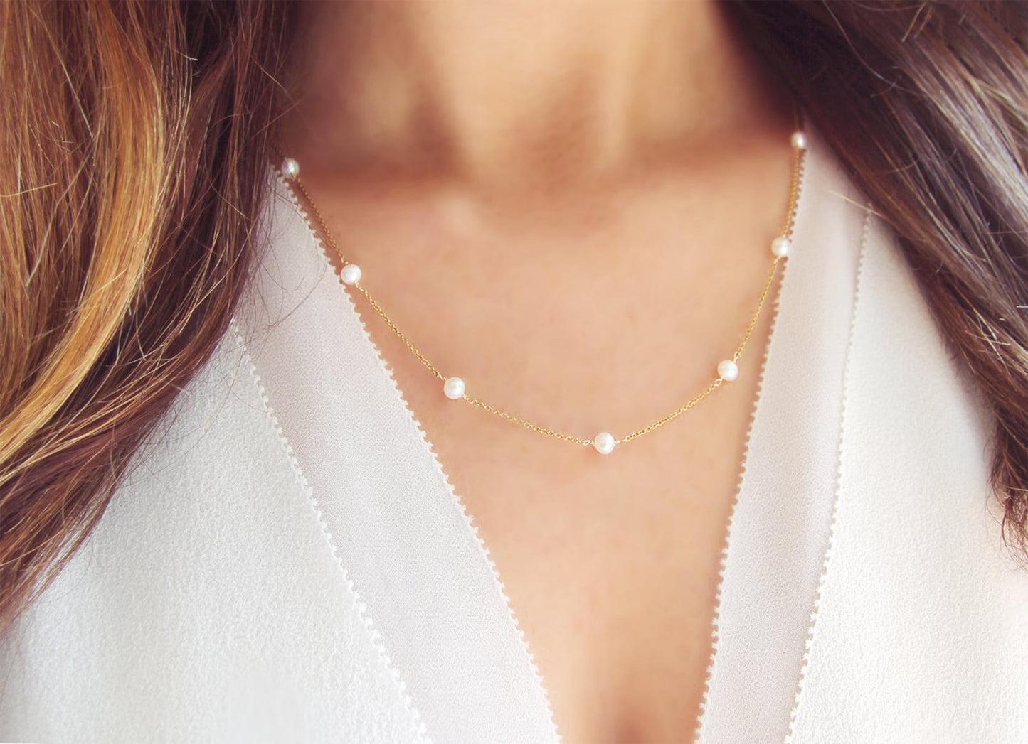 Modern Pearl Necklace｜Valentine's Day Or Birthday Gift For Her